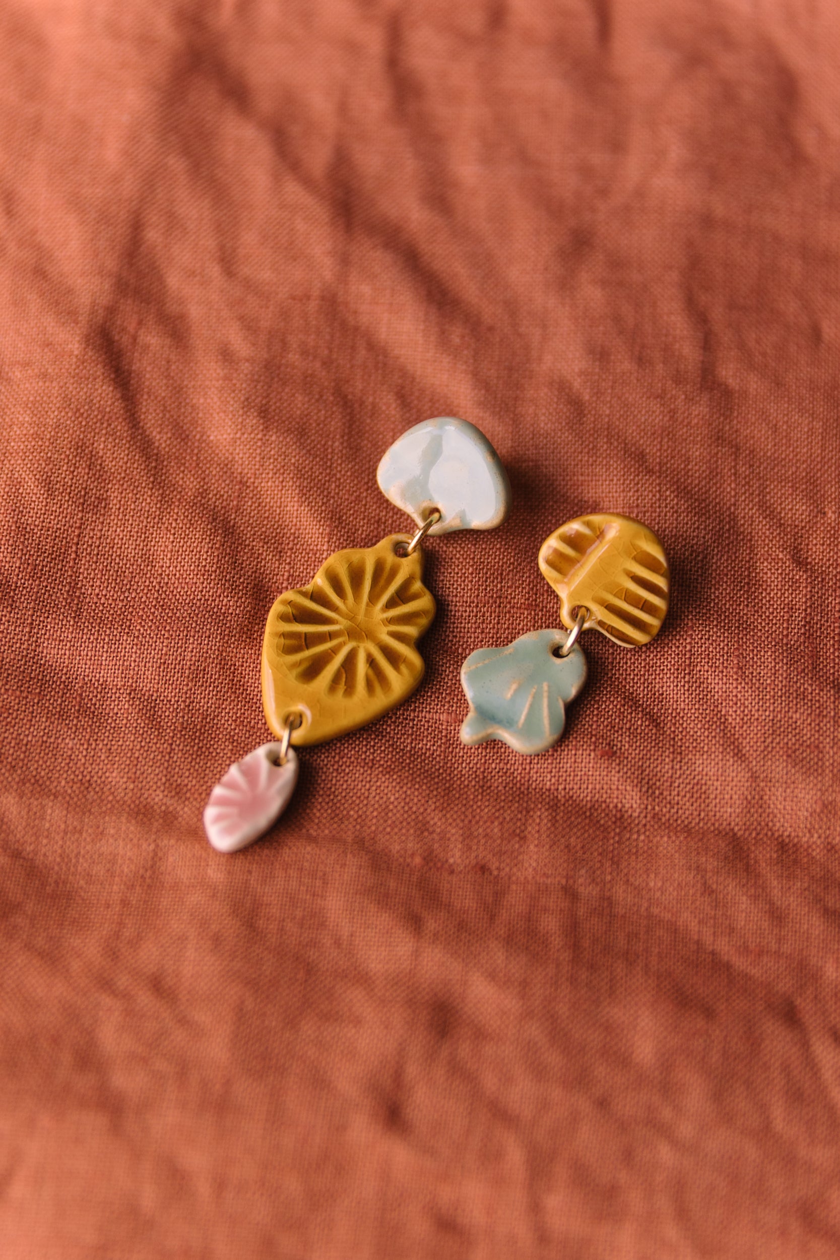Brincos Candy Mel, Azul e Rosa