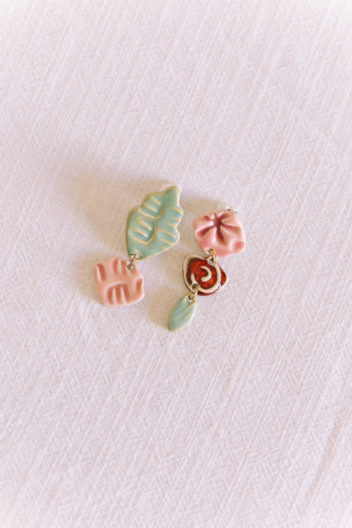 Brincos Candy Azul, Rosa e Vermelho