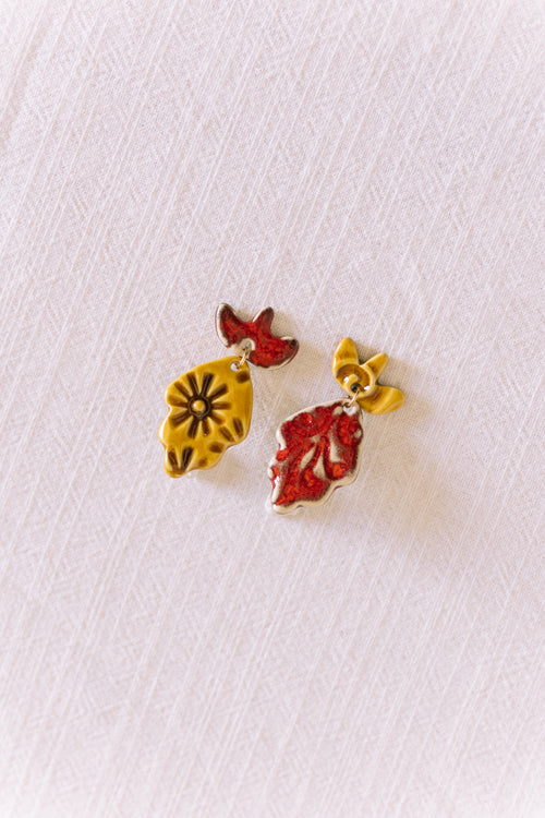 Brincos Candy Mel e Vermelho