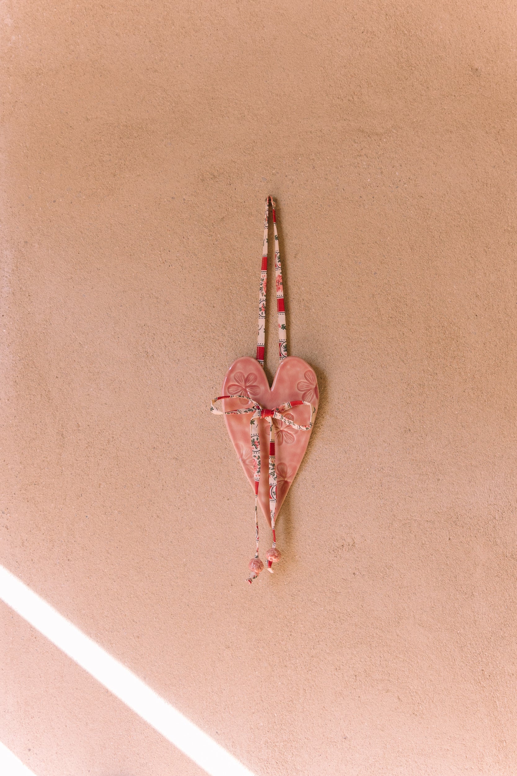 Coração de Parede Rosa